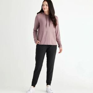 Free Fly Bamboo Flex Hoodie, Size Small, Mauve UPF 20+